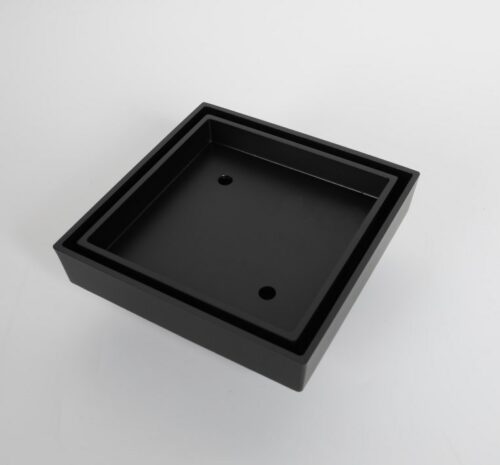 Tile Insert Drain Black: Pop Waste 100x115x115mm