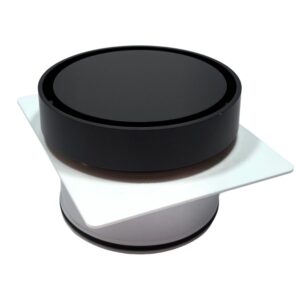 TILE INSERT ROUND BLACK FLOOR DRAIN 120X50MM